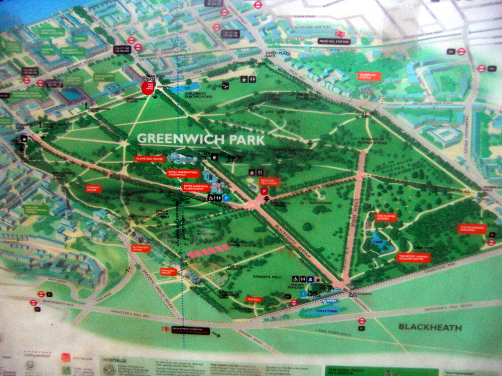 Greenwich's map