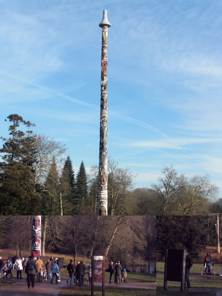 The totem stolen from some indian colony