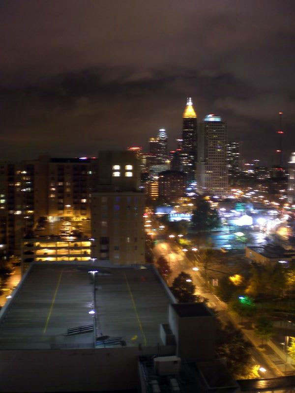 Night view from the Sheraton Hotel, Atlanta