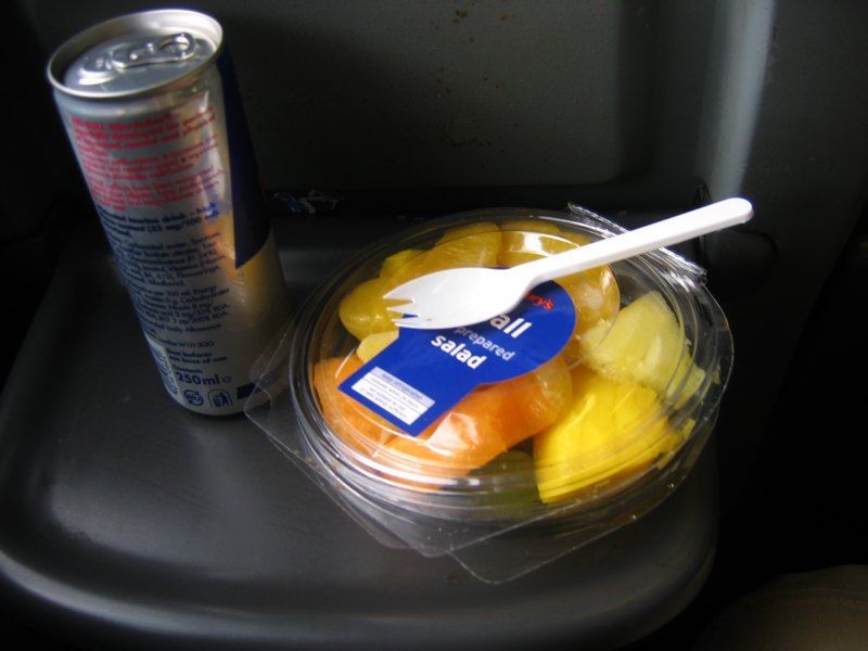 A nice lunch in the plane