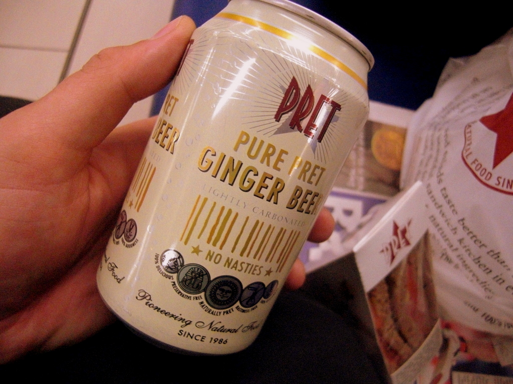 Ginger beer, not as good as in South Africa