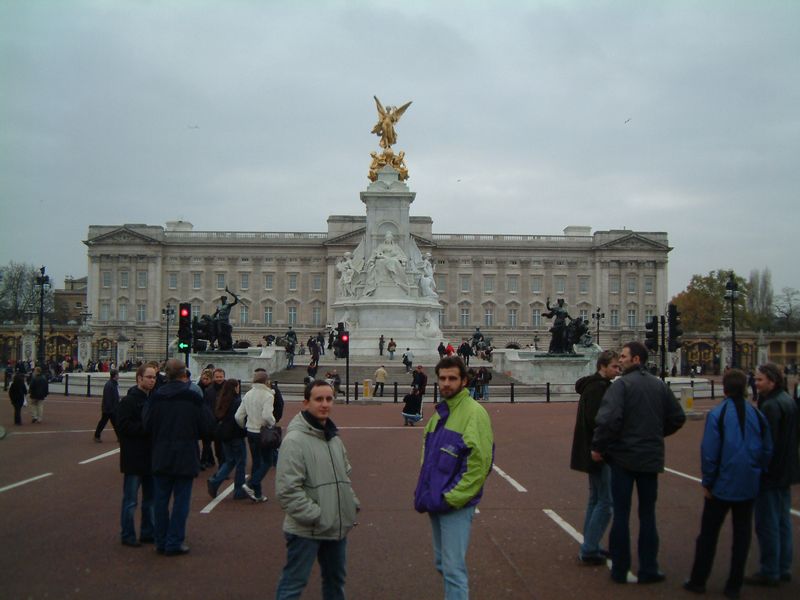 Buckingham Palace, and two random friends