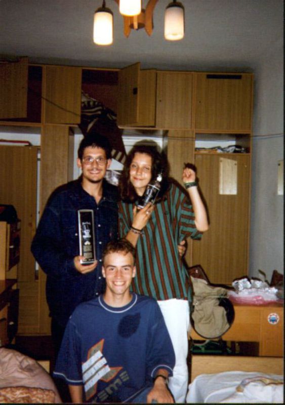 AWF July 1995, Me Kinga and Chris (bonus pic)