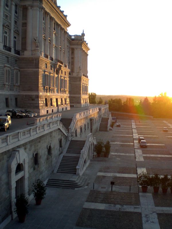 Rear view of the Palacio Real