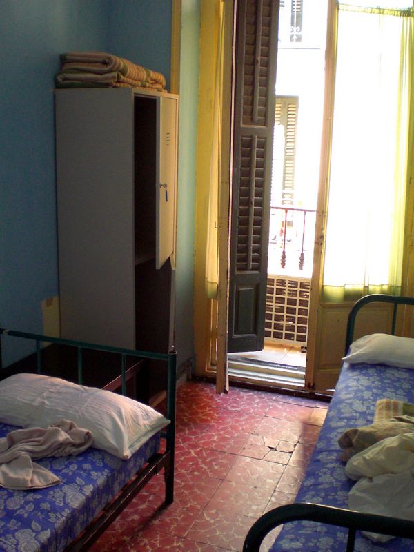 Our double room in the hostel