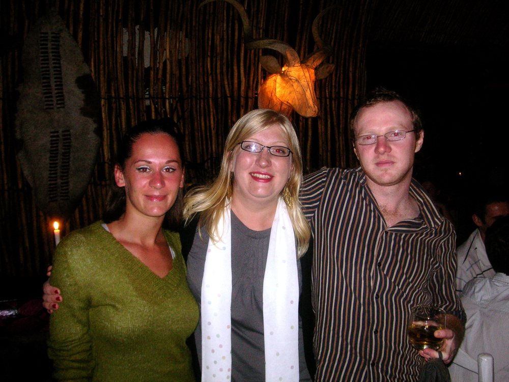 Olga, Kirsten and Andy, enjoying some fine whisky