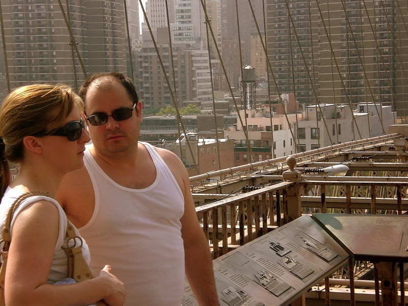Sarah and Ian on the bridge