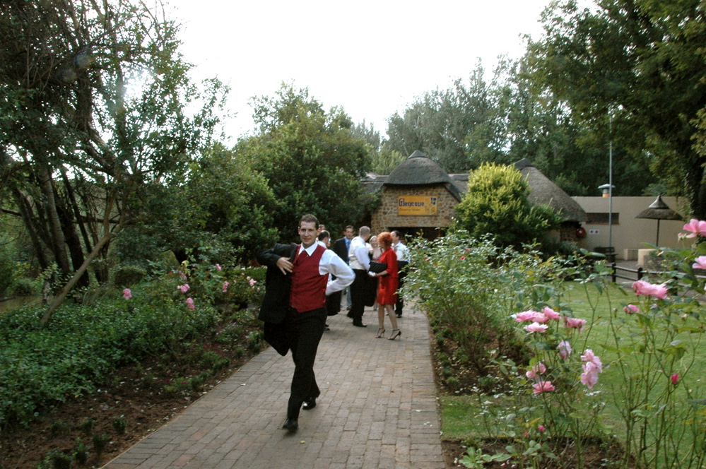 Arriving at the chapel