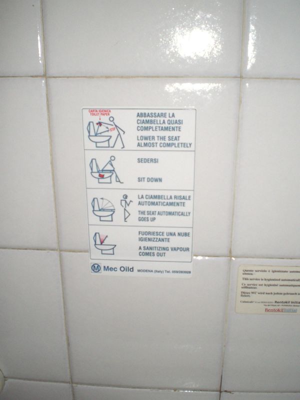 Just in case you had no idea how to use the toilet