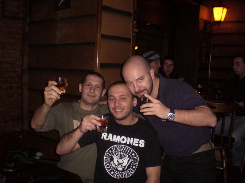 Me, Nico and Davide. True alcohol soldiers.